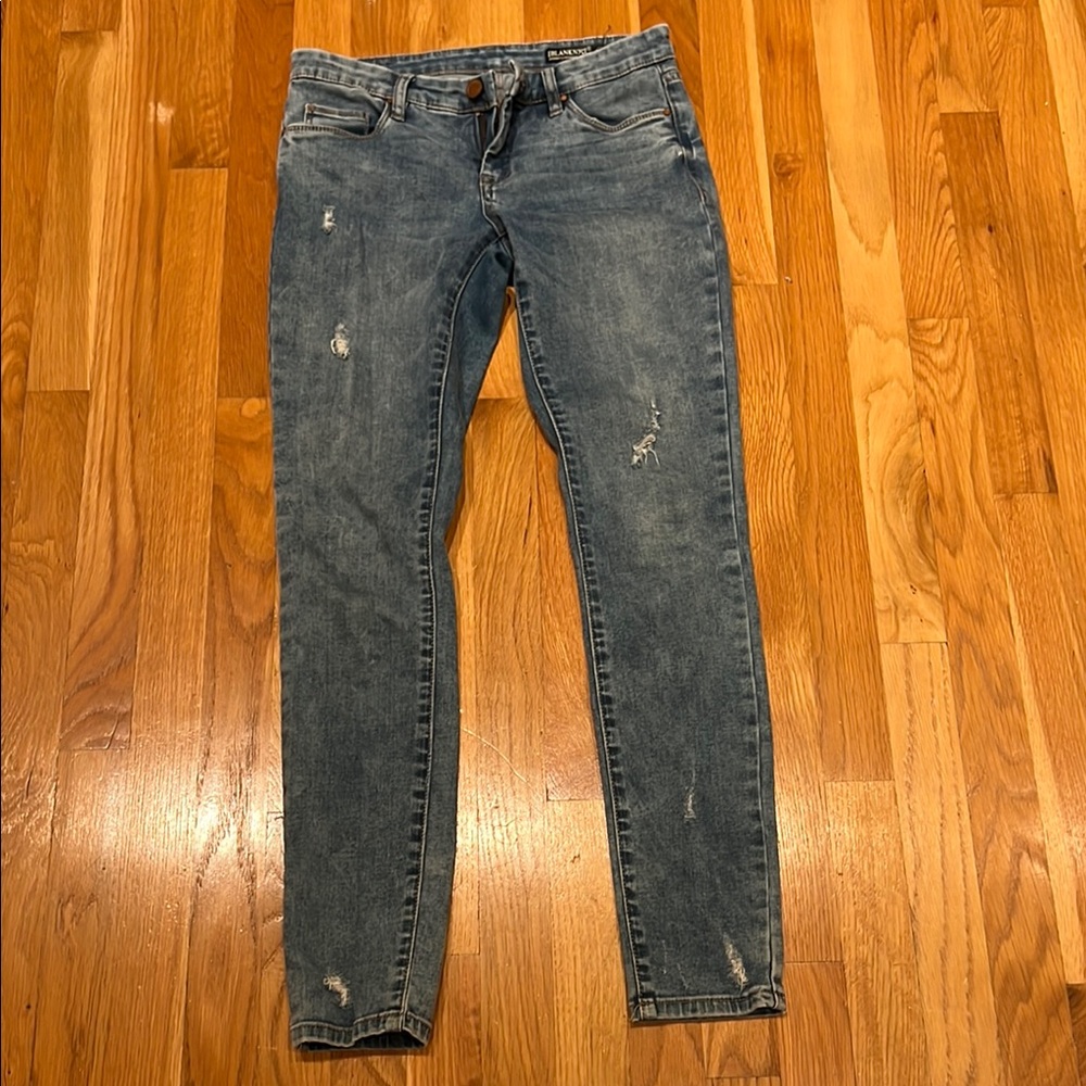 Blank NYC Women's Distressed Gray Skinny Jeans